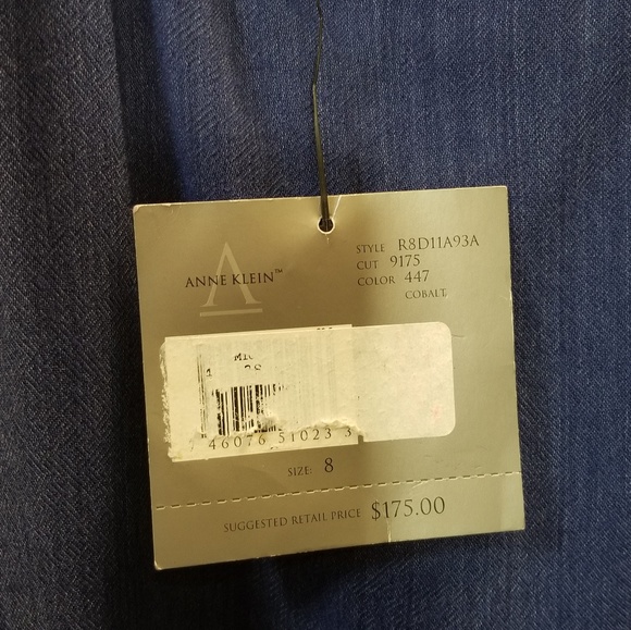 Anne Klein Cobalt Blue Sleeveless Mini Dress - Picture 5 of 5